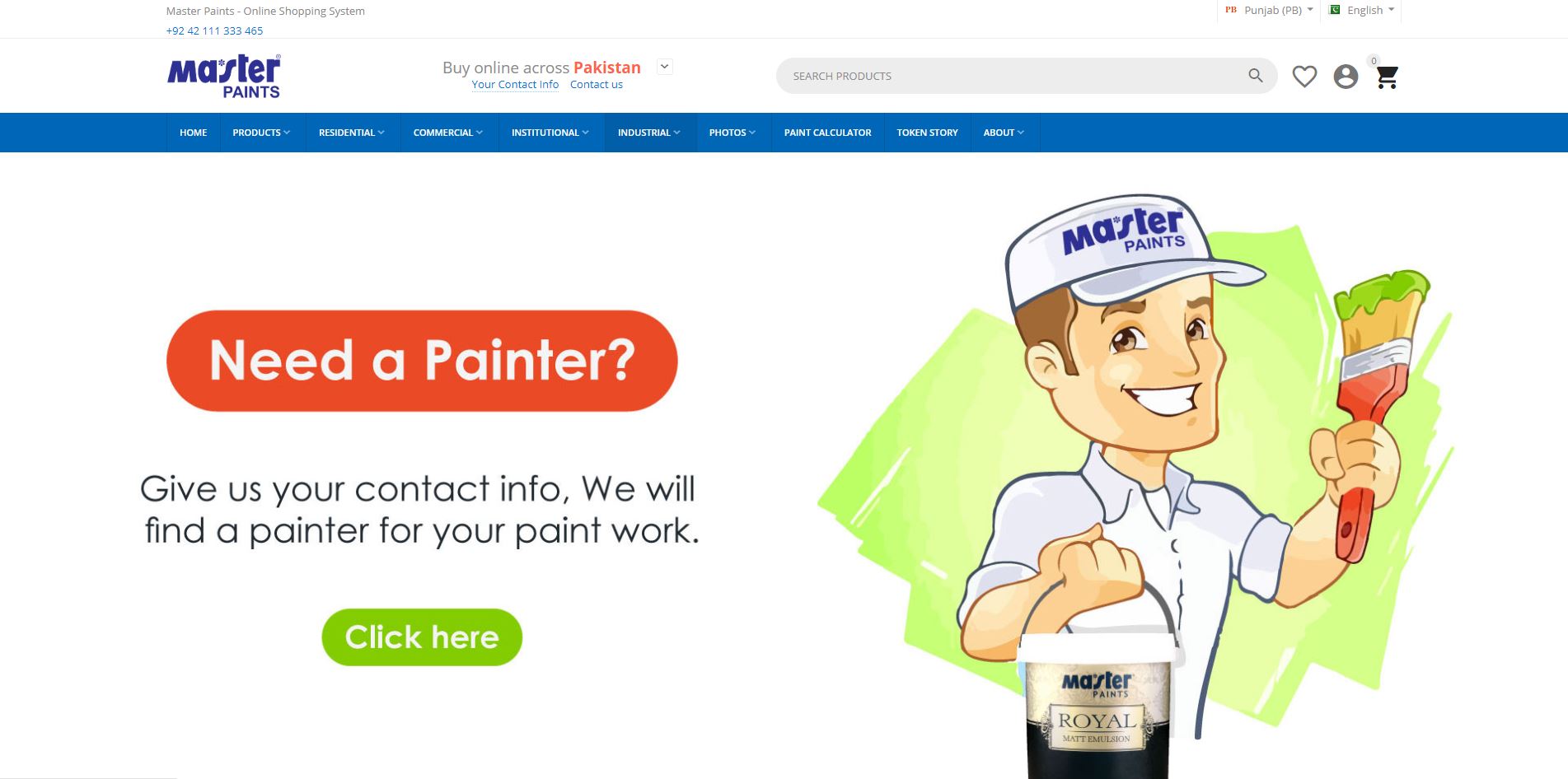 Master Paints — ecommerce store